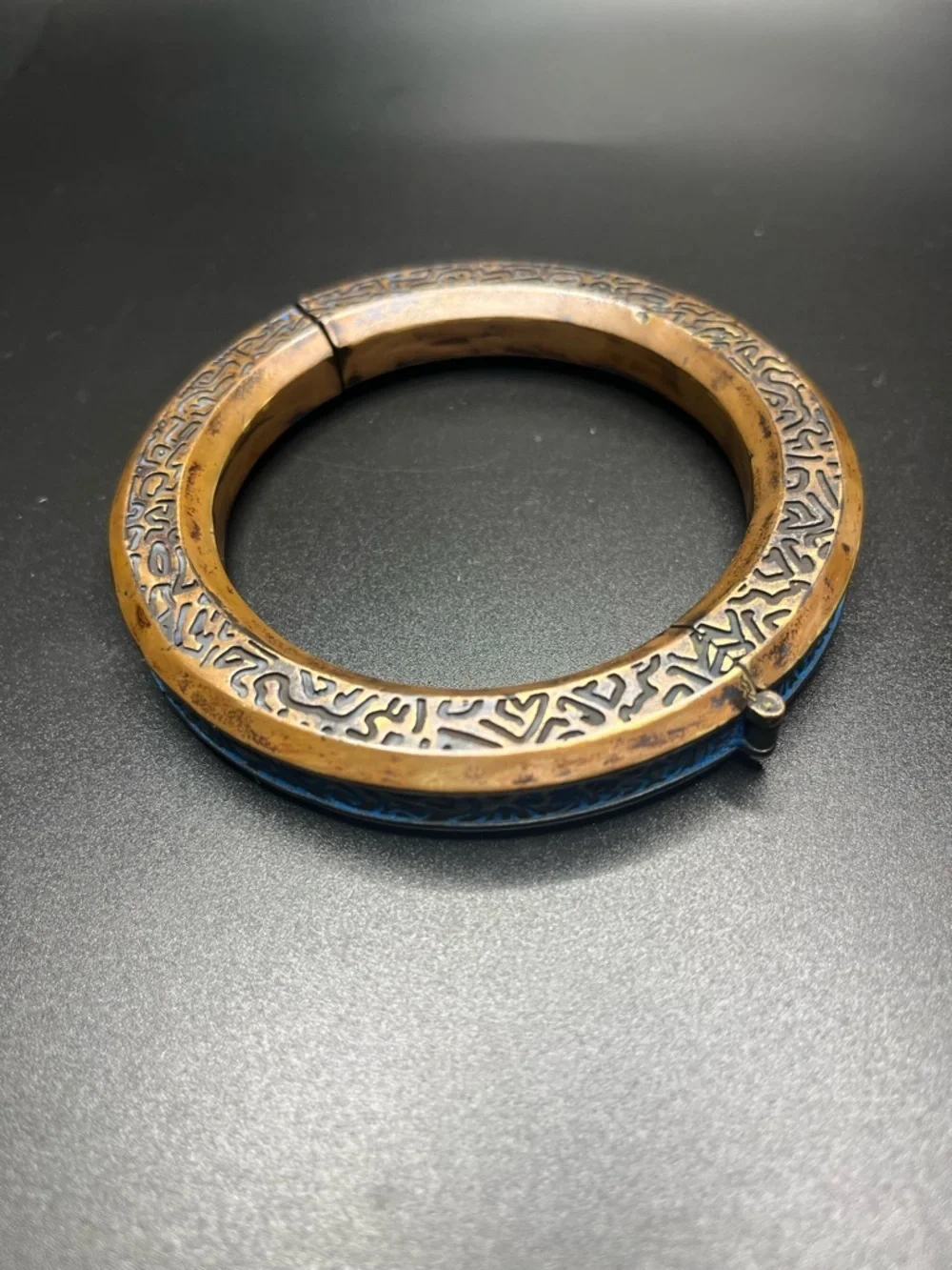 Marvel Shang-Chi glow bracelet bangle blue etched Ten Rings cosplay collectors